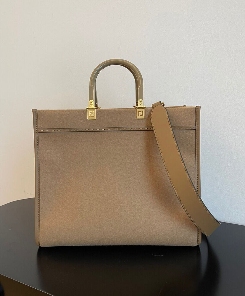 Fendi Sunshine Medium Shopper Bag 8BH386 Gray